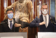 賀瑞普會柯文哲 感激北市慷慨用中文道謝