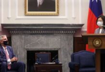 美國印第安納州州長訪台 蔡英文:共同建構民主晶片永續供應鏈