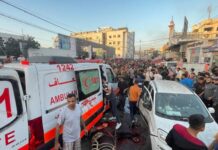 以军证实空袭加沙医院哈马斯救护车 世卫感到非常’震惊'”