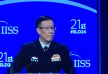董軍在香格里拉對話上發表演講 董軍:兩岸和平統一的前景正遭到破壞